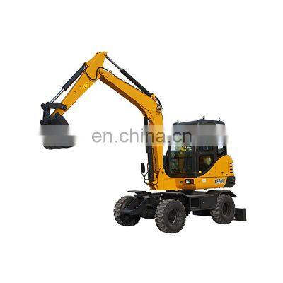 China Shandong factory price 13 ton wheeled excavator LX135-9A with standard 0.6m3 bucket