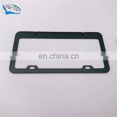 American standard custom logo black zinc alloy 310*160*10mm car license plate frame