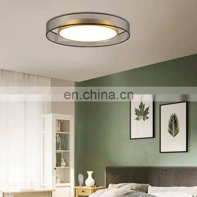 High Quality Copper Acrylic Ceiling Light Bedroom Decoration Ceiling Light Indoor Modern LED Round Ceiling Lamp