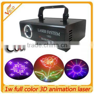 Popular 3D full color laser light ; Disco culb laser lighting for Christmas