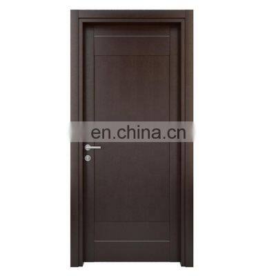 Paint Design Popular Styles Cheap Inside New Frame Wooden Interior Luxury Black Hotel Solid Wood Door photo-2
