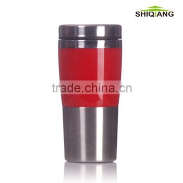 450ml double wall stainless steel travel auto coffee mug