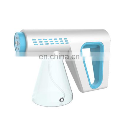 Portable  Wireless Nano Sprayer Disinfecting  Electric Sanitizer Sprayer Blue Light Atomize Spray Gun