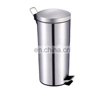 Metal Trash Can With Inner Bucket Stainless Steel Pedal Trash Bin for Kitchen photo-3