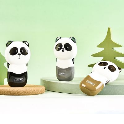 OEM Customized Correction Tape Panda Shape Office Student Promotional 5mm*12m Black and Brown Cute Cartoon White out Tape