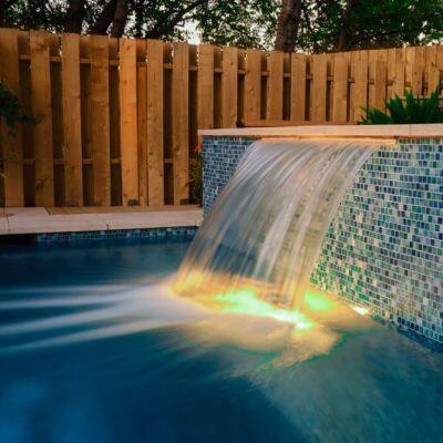 OEM Piscine Cascada OEM Water Descent Create Vibrant Colorful Waterfall