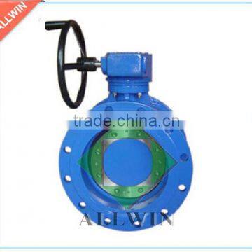 double flanged double eccentric butterfly valve