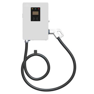 Fast electric car charging station ev charger pile DC 30kw 5m cable 1 MOQ to deliver in stock