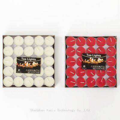 Wholesale Custom Private Label 100pcs Paraffin Tealight Candles with 4H Burn Time for Aromatherapy Events