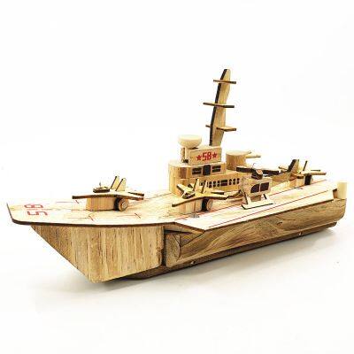 Wooden Aircraft Carrier Model photo-4