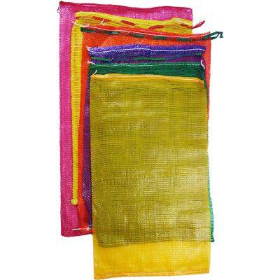 China Factory Wholesale 25kg 50kg Vegetable Onion Potato Fruit Packaging Leno PP Mesh Bags