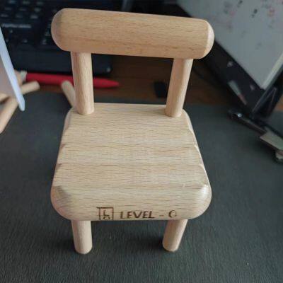 Wooden Chair design Holder for Mobile Phone Used on Desk Home