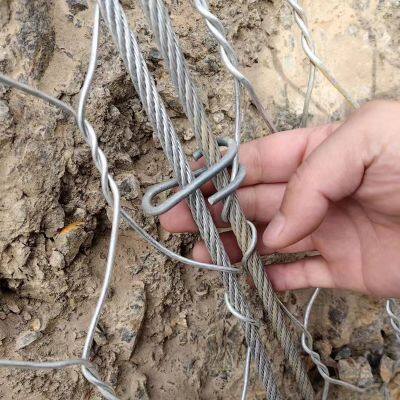Hexagonal Slope protection Netting Price Hr30 Steel Wire Mesh  6 cm *8 cm Mesh Size for Rockfall