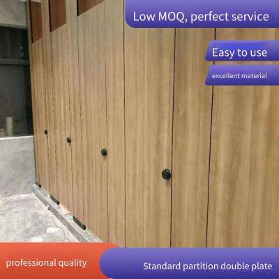 sanlihe вторая генерация антибактериальных компактных ламинатных досок с древесным узором, влаго- и водонепроницаемых для перегородок в туалете с алюминиевым сплавом по краям