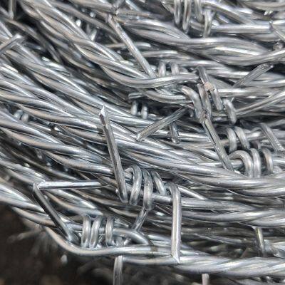 High-quality Galvanized Barbed Wire Fence for Farms, Factory Price per Roll. photo-4