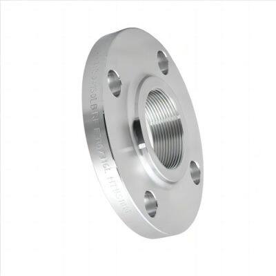 Produtos bem vendidos: Flange roscada SS304 150lb ASME B16.5 para conexão de tubos industriais. Flanges de alta qualidade nos padrões ANSI, JIS, DIN e BS