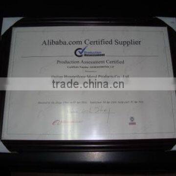 Supplier's production report certificate