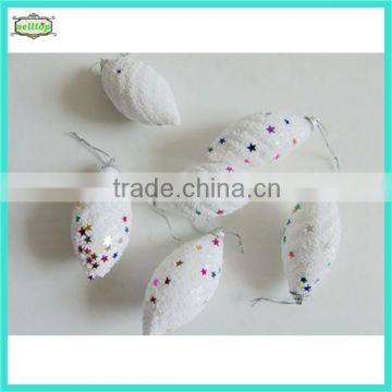 Cute white foam decorating christmas ball