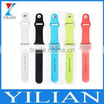 Replacement Silicone Wrist Bracelet Sport Band Strap For Apple Watch 38mm/42mm