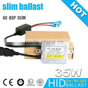 high quality 12v 24v hid xenon lamp type electronic EMC ballast 35w for h1 h4 lamps hid fast bright ballast 35w 23000v headlight