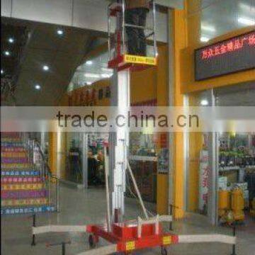 10m hydraulic single mast aluminum one man lift