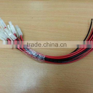 2.0mm male connector with UL 1015 18AWG Black & Red wire Custom wireharness