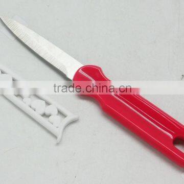 PS+2CR13 PARING KNIFE WITH WHITE COVER AND HOLE photo-2