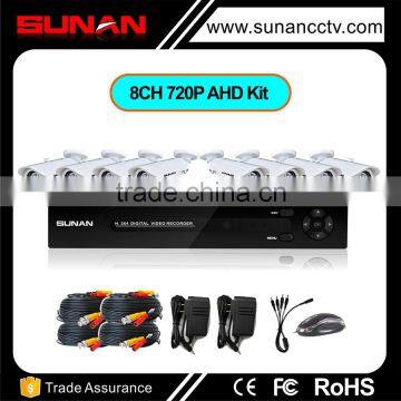 8CH 720p AHD DVR kit dvr, security camera 8ch cctv camera dvr kit