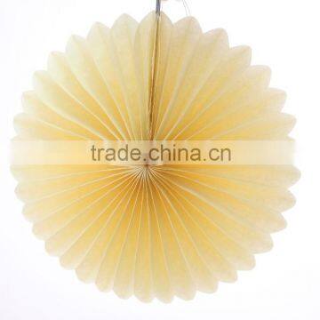 Wholesale Colorful Paper Decoration 14"(35cm) Honeycomb Paper Fan