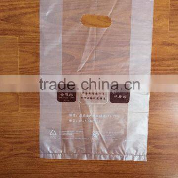OEM Service Plastic Stripe Printed Die Cut Packaging Bag for Clothing photo-3