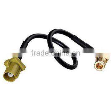 RF Pigtail Fakra Plug to SMB Plug with Female Basket with RG174 Cable