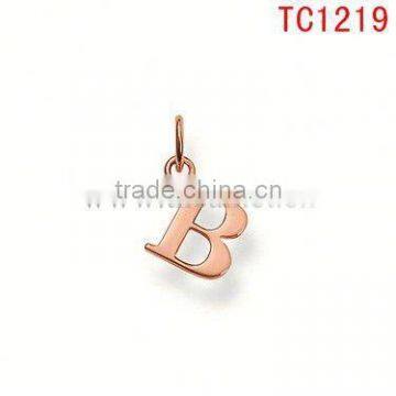 TC1219 Austrian style fashion alphabet B unique design pendant&charm