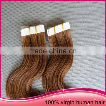 Top Quality 7a Unprocessed Double Drawn2015 Hot Sale Tape Hair Extensions Russian Hair Tape Hair Extensions photo-5