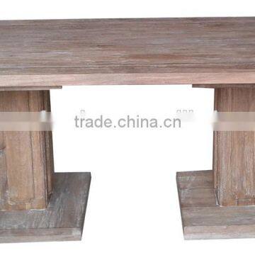 New design black MDF top and OAK legs dining table