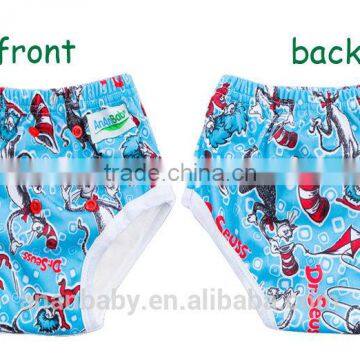 Waterproof washable changing training pants healthy bamboo potty toddler training diapers