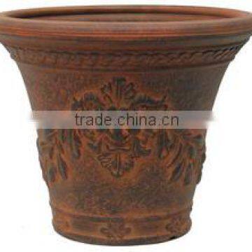 decorative balcony shallow plastic terra cotta flower pots bulk