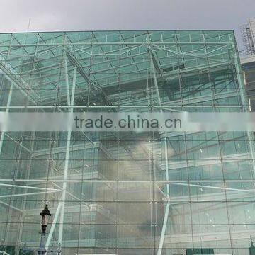 15-19mm clear tempered glass curtain wall CE AS/NZS2208