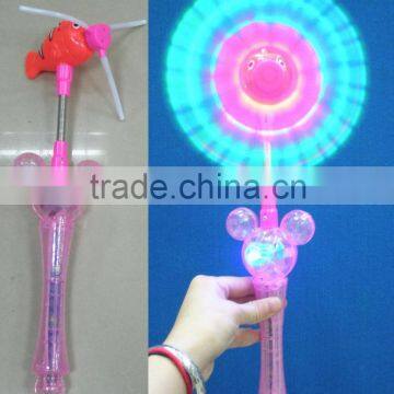 light up colorful light windmill with mickey handle