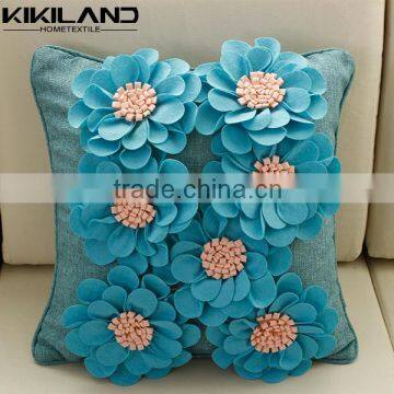 felt laser cutting 3D handmade cushion covers waterproof outdoor cushion covers