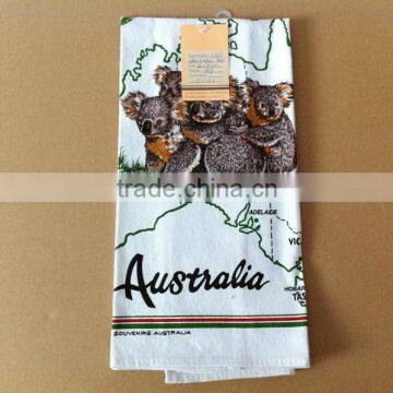 Factory Direct 100% cotton printed tea towel