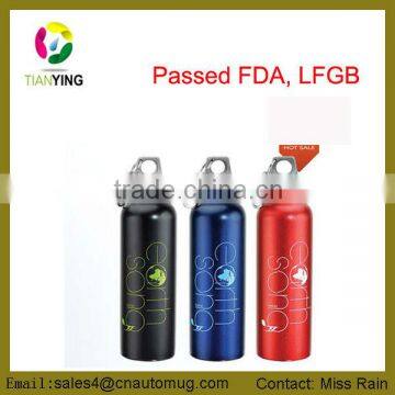 BPA free colourful sport water bottles