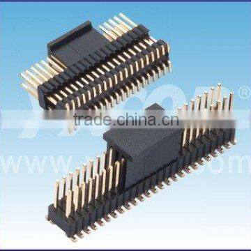 China factory 1.27mm pitch dual row vertical SMT with CAP pin header connector