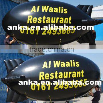 Inflatable helium blimp with two sides logo