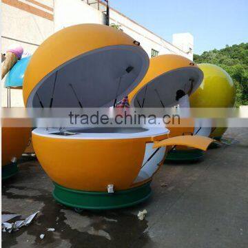 China Supplier Fiber Glass Rainproof Strong Orange Kiosk,orange Fiber Glass Kiosk Outdoor photo-5