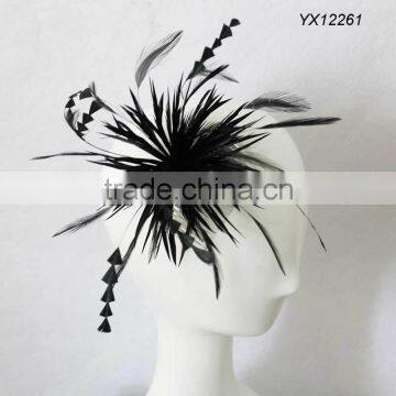 Wholesale and fashion feather hair comb fascinator