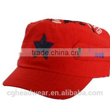 custom-made cheap high quality military hat/ military cap/ name military cap