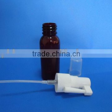 Factory original HDPE /PET throat spray bottle/spray bottle (customised for label and screen printing)