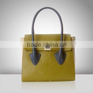 V600-hot sale newest faux snake skin leather tote handbag ladies fashion