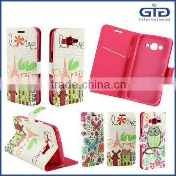 [GGIT] TPU Flip Cover With PU Leather for Galaxy J5 Mobile Phone Case photo-3