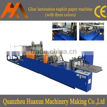 Automatic machine serviette tissue napkin paper folding printing equipment